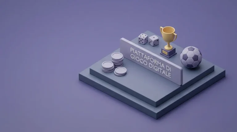 Casinò in criptovaluta, dadi, trofeo e pallone in composizione isometrica
