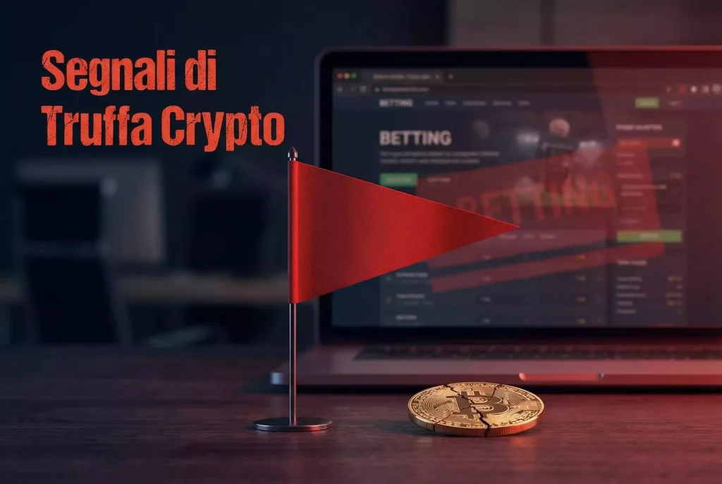 Red flags bookmaker Bitcoin — bandiera rossa d