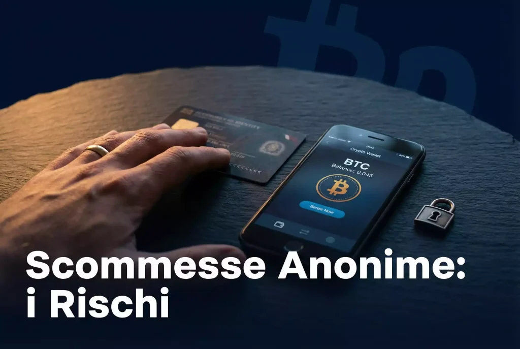Scommesse Bitcoin No KYC — mano che copre un documento d